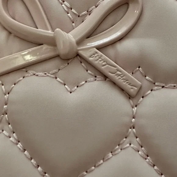 Betsey Johnson Pink Quilted Makeup Bag - Picture 6 of 10